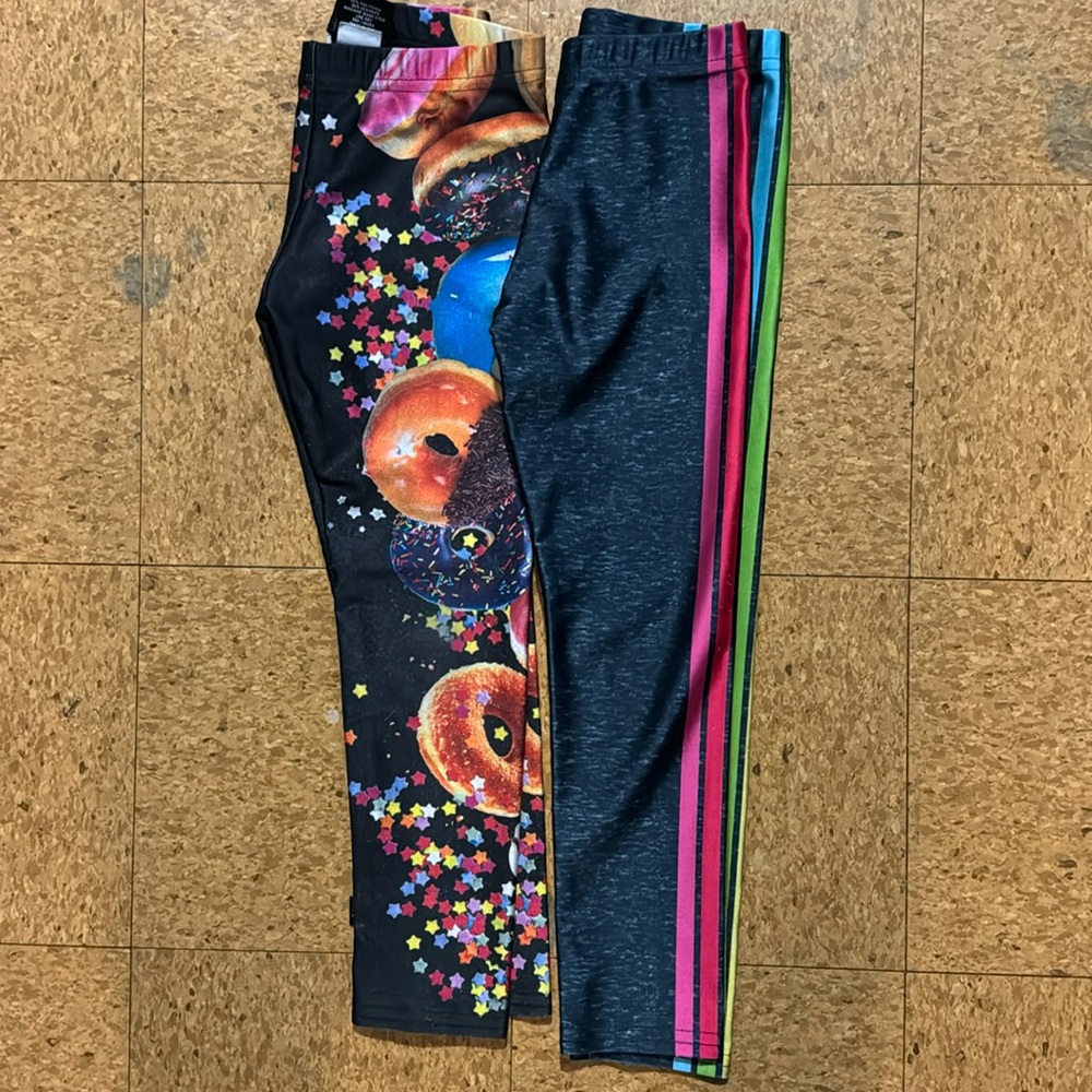 Terez Girls Hi-Shine Leggings - 2 pairs - size large